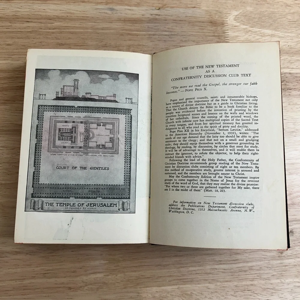 The New Testament Confraternity‎ of Christian Doctrine Edition 1941 Catholic